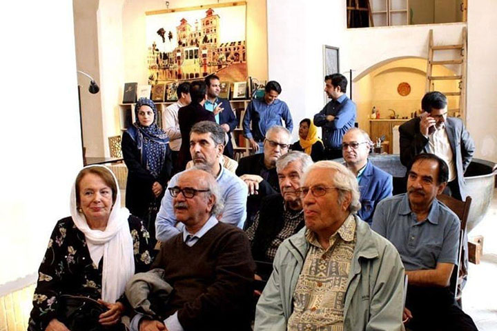 استاد شفیعی کدکنی در کتابخانه ضرابی، روز جمعه 19 اردیبهشت